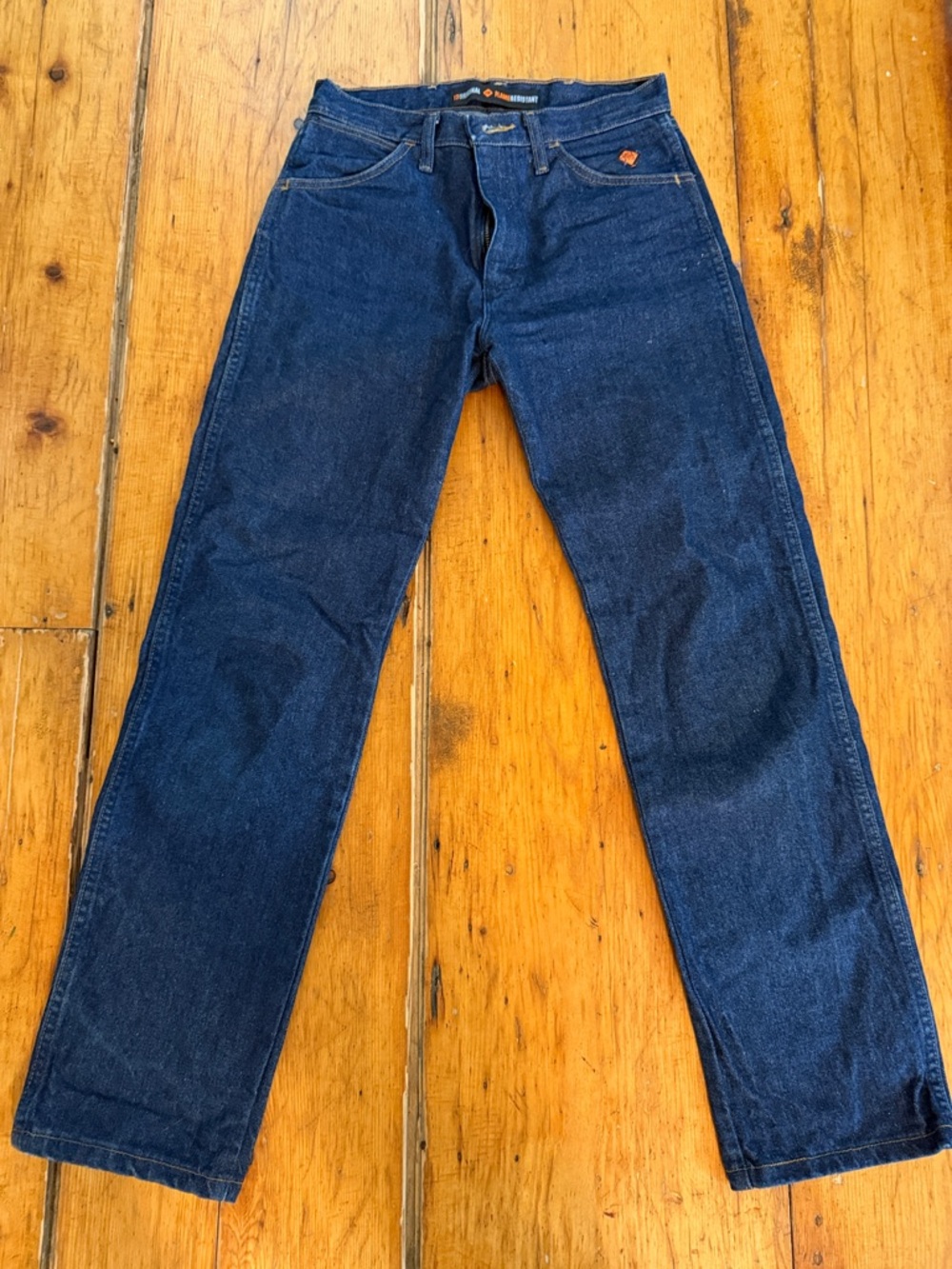 Wrangler 29x30 fire resistant advanced comfort jeans dark blue